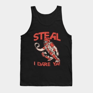 Baseball Catcher Shirt Steal I Dare Ya Tank Top